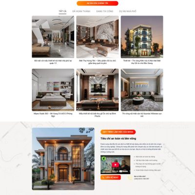 Theme wordpress kiến trúc xây dựng nhà đẹp